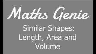 Similar Shapes  Linear Scale Factors  GCSE Maths Tutor [upl. by Adnavoj747]