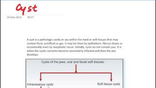 Odontogenic cyst [upl. by Jamnes]
