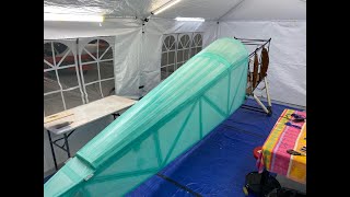 Covering My FullSize Sopwith Camel Aircraft in Fabric with Stewart System  Getting Ready for Paint [upl. by Nollid]