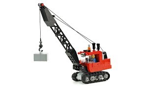 LEGO crawler Crane MOC Building Instructions [upl. by Einnahpets754]