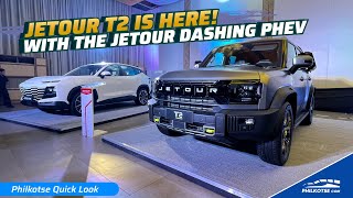 Jetour T2 and Dashing PHEV  Exploring The HOTTEST NEW CARS in the PH  Philkotse Quick Look [upl. by Ahseet]