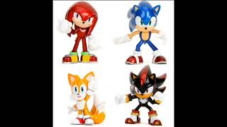 Sonic the Hedgehog 2 12Inch MetalFigs DieCast Metal MiniFigure 4Pack [upl. by Atteuqahc979]