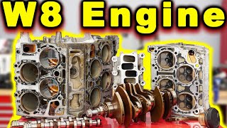 W8 Passat Engine Teardown and Inspection  TINY V8 [upl. by Ecnahc]