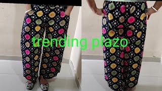 Very Easy Culottes Pants Cutting Palazzo Skirt Pants Talented Bittu 🥰 [upl. by Eednahs439]