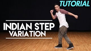 How to do the Indian Step Bboy Top Rock Hip Hop Dance Moves Tutorial  MihranTV [upl. by Ifok]