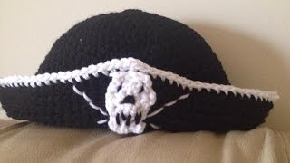 Haloween Crochet  Pirate hat in TamilEnglish [upl. by Marfe]