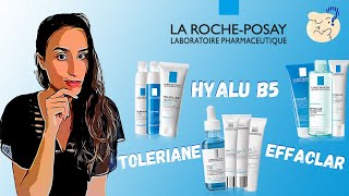 12 MON AVIS SUR LA ROCHE POSAY HYALU B5 ANTI ÂGE EFFACLAR ANTI ACNÉ TOLERIANE PEAU SENSIBLE [upl. by Mackenie]