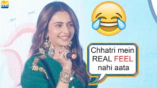 Chhatriwali cast exposes funny answers  Auratein Sex ko Na kyu bolti hai 😂 Rakul Preet [upl. by Frangos]