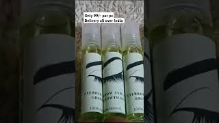 Eyebrow and lash growth oil handmadedelivery all over India youtuber skincare [upl. by Clementia]