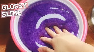 DIY GLOSSY METALLIC VIOLET SLIME Testing Instagram Viral Slime [upl. by Sherwood]