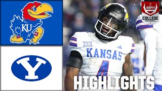 Kansas Jayhawks vs BYU Cougars  Full Game Highlights  ESPN College Football [upl. by Ttennej]