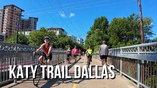 4K Bike Ride on The Katy Trail in Dallas TX  Exercise Bike [upl. by Somerville]