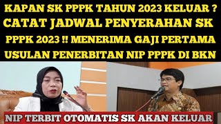 KAPAN SK PPPK TAHUN 2023 KELUAR CATAT JADWAL PENYERAHAN SK PPPK 2023 DAN MENERIMA GAJI PERTAMA PPPK [upl. by Grubb]