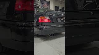 500E Custom Exhaust Sound ON w124 wolf lowered [upl. by Ingraham]