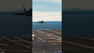 Fighter Jet Landing On Aircraft Carrier shorts [upl. by Hauck808]