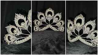 How to make MIKIMOTO crownMiss Universe 2018Cách làm vương miệng Mikimoto [upl. by Quinn]