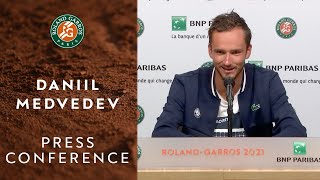 Daniil Medvedev Press Conference after Quarterfinals I RolandGarros 2021 [upl. by Erlandson]