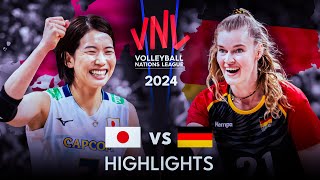 🇯🇵 JAPAN vs GERMANY 🇩🇪  Highlights  Womens VNL 2024 [upl. by Winslow726]