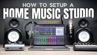 HOW TO Setup a Home Music Studio for Beginners 2024 [upl. by Suinotna550]