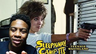 quotA GUN quot SLEEPAWAY CAMP III TEENAGE WASTELAND Movie Reaction [upl. by Dnomse]