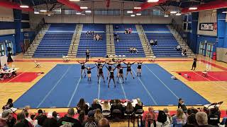 Chancellor High School at Battlefield District Cheer Competition 2024 ❤️🖤 [upl. by Dnilasor524]