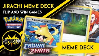 Winning Games With Only 1 Pokemon In The Deck  Radiant Jirachi Meme Decklist Wins Games 🎲 [upl. by Darnell]