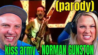 Reaction To kiss army  NORMAN GUNSTON parody THE WOLF HUNTERZ REACTIONS [upl. by Haslam]