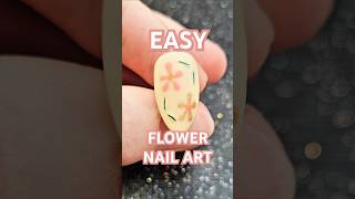 EASY flower nail art 🌸 flowernails easynails nails nailart [upl. by Cardinal175]