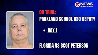 Opening statements in trial of Parkland school resource officer who stayed outside during shooting [upl. by Natsirhc850]