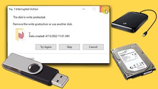 Remove Write Protection From Hard Disk USB Pendrive [upl. by Eimas]