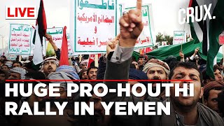 Thousands In Yemen Rally In Support Of Palestine amp Houthis Chant Against Israel amp US  Gaza War [upl. by Nelg]