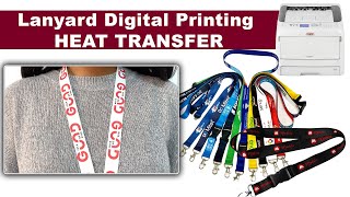 Digital Lanyard Printing Machine  Heat Transfer Lanyard Printing [upl. by Joacima]