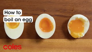 How to boil an egg  Back to Basics  Coles [upl. by Akiemat]