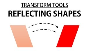 Adobe Illustrator CC Tutorial  Transform tools – Reflecting Shapes C8E3 [upl. by Aitital]