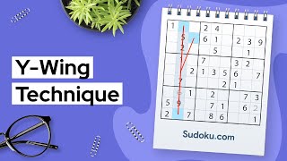 Ywing Sudoku technique  Short Guide [upl. by Etnoek]