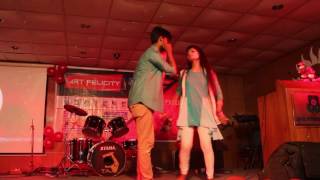 Gaibona r kono gaan Dance By Ayan Propa at DIU Art Felicity 2016 final [upl. by Kablesh]