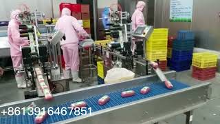 MPCPS Ham sausage flat top surface labeling machine [upl. by Aliehc]