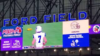 1st qrt Corunna vs Grand Rapids CC State Championship at Ford Field 112623 Div 5 [upl. by Olocin462]