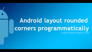 Android custom layout rounded corners programmatically  Android Studio Tutorial [upl. by Talbot]