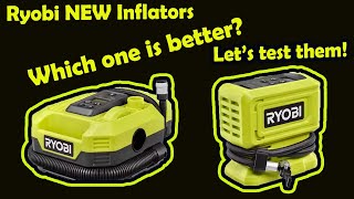 Ryobi New Inflator Face Off diy homedepot tireinflator trending electric power vehicles [upl. by Leonidas]