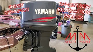 BASS BOAT RESTORATION  1988 RANGER 363V  PART 28 HOW TO MAKE YOUR COWLING LOOK LIKE NEW [upl. by Marco]