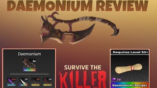 DAEMONIUM REVIEW⚔️  Roblox Survive The Killer🔪 [upl. by Cristionna]