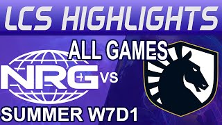 NRG vs TL ALL GAMES Highlights  LCS Summer W7D1 2024  NRG Kia vs Team Liquid by Onivia [upl. by Seda]