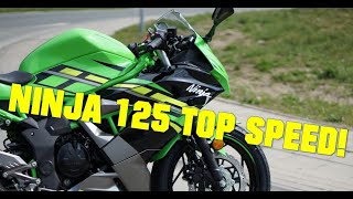 KAWASAKI NINJA 125  TOP SPEED [upl. by Berna815]