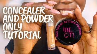 HOW TO NO FOUNDATION MAKEUP TUTORIAL STEP BY STEP CONCEALER AND POWDER MAKEUP ROUTINE [upl. by Tommi]