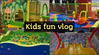 Kids fun vlog  kids play area BM habitat mall Mysore habitatmall kidsplayarea [upl. by Lina370]