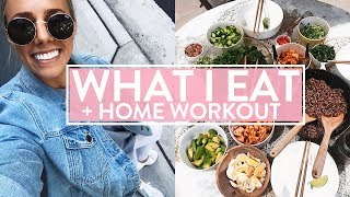 WHAT I EAT IN A DAY  At Home Workout  Healthy Dinner Party [upl. by Seleta]