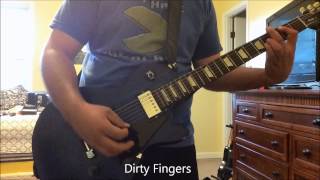 Gibson DirtyFingers vs Burstbucker Pro pickups Angels and Airwaves riff delays [upl. by Eissac213]