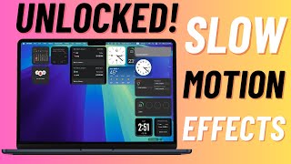 How to ReEnable Slow Motion Effect on Mac [upl. by Nisbet57]