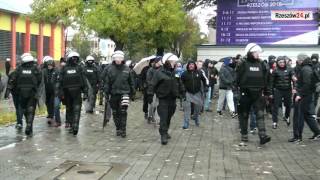 Przemarsz kibiców Resovii na stadion Derby Rzeszowa 12 października 2016 [upl. by Aiasi646]